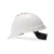 梅思安/MSA ABS豪华型超爱戴帽衬 V型安全帽施工建筑工地劳保头盔 白色 5顶装 企业定制