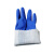 瑞珂韦尔（Rockwell）劳保手套PVC蓝色磨砂浸塑防水防油防滑手套PC2701 1副 XL