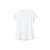 无印良品 MUJI 女式 双罗纹编织 法国袖T恤 休闲百搭T恤 白色 2S XS（150/76A）