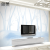 蓝鱼（LANYU）3D现代简约 北欧麋鹿电视背景墙壁画 墙纸卧室影视墙布壁纸 透气整张-无纺布