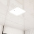 龙代（longdai）LED感应平板灯 集成吊顶灯 卫生间走廊过道可调红外人体感应面板灯 600x600x30mm 48W 白光