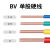 国标阻燃铜芯单股线单芯线BV1.5/2.5/4/6平方铜芯线家装阻燃硬线 铜电线2.5平方(50米)-红色