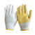意尔嫚 劳保手套加厚耐磨 点胶手套防护手套 高密度工地工作手套 男女/10副 黄色点胶