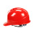 谋福  9980 一字透气款施工安全帽 领导头盔 定制收费可定制logo 红色 一字透气款