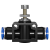 YFGPH 黑色气动气管节流阀LSA-12插直径12mm管快插快速接头管道节流阀流量可调节阀门