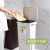 京惠思创 JH7016 分类垃圾桶家用厨房双层干湿分离款带盖家庭日式两用分层