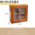 宫格收纳盒木质杂货实木复古做旧首饰盒饰品收纳盒带玻璃盖12格 12格(亚克力玻璃)