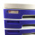 永益 文件柜 五层塑料 桌面塑料文件柜 文件资料柜 带锁柜 档案收藏柜 办公收纳储物柜蓝色 蓝色