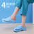 谋福（CNMF） 手术工作鞋 无尘实验室男女拖鞋EVA包头 21款深蓝色（有带） 35/36