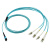 菲尼特Pheenet MPO光纤跳线40G预端接跳线40G光模块用光纤线OM3 MPO-8芯LC 万兆OM3/3米