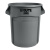 乐柏美Rubbermaid垃圾桶大号商用厨房塑料庭院带盖带轮大容量 白色38L桶盖