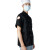 大杨C-002春夏季厨师服短袖上衣 肩膀后背透气 黑色 XXXL码餐厅食堂酒店厨房工装 定制