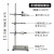铁架台实验室架子台杆化学实验器材滴定台固定支架十字夹不锈钢大 一杆一座高120cm