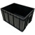 防静电周转箱配盖塑料黑色导电物流箱加厚物料胶箱 定制箱黑色390*370*230mm