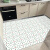 萌依儿（Mengyier）厨房地垫皮革pvc防滑防油防水耐脏家用地板垫子可擦免洗入户的 白'格 50*80