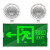 政亮 二合一双头消防应急灯 新国标LED安全出口紧急疏散照明指示灯 二合一加强款（左向)
