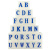 益美得 FNR2054 可调可拆卸字母自由组合号码机活字印字母打码机 5号字母（一套26个字母）