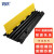 寰跃 线槽减速带 橡胶PVC电线电缆保护槽 三线槽小一线槽 1000*220*32mm