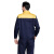 劳博士（LABORS）长袖工作服男女  工人劳保工服 工装制服 汽修服 黄+藏青 XL（上衣）