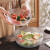 怡雅居（YIYAJU）高颜值日式锤纹沙拉碗耐高温玻璃碗家用创意甜品水果碗碟餐具套装 玻璃碗三件套