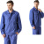 聚远（JUYUAN）20105/纯棉工作服套装男冬季双层加厚Z9107 湖蓝612 160