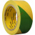 警戒胶带 黄绿双色pvc贴扁铁接地2/4cm厘米地面标线警戒线HZD 宽120mm*33米/卷