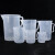 稳斯坦 WLL0012 刻度杯塑料量杯 带把塑料烧杯 实验室容量杯 测量计量杯 1000ML