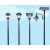 博雷奇户外防水高杆景观灯公园别墅小区室外太阳能路灯 市电款式双头3米 (市电款220V)