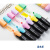 韩国慕那美（monami）柔和色荧光笔学生用方头重点标记笔记号笔手账笔 6色套装06020Z06-P