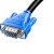山泽(SAMZHE) VGA线高清双磁环蓝头vga3+6线芯针/针1米 显示器视频线数据信号线 VM-1010
