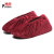 普舍（PUTSCHE）绒布鞋套 机房防尘防滑脚套加厚可反复用 酒红色