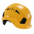 创悟邦 安全帽 工地工程建筑施工 ABS防砸透气劳保头盔 领导监理 定制印字 SH608黄色