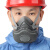 耐斯安防尘口罩面具透气防工业粉尘装修打磨灰粉可清洗易呼吸防护面罩男 200防尘面具1套（含10片棉）