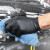 爱马斯（AMMEX）一次性丁腈手套 加厚耐用 实验室清洁检查工作防护厨房劳保 100只/盒黑色GPNBC48100特大码