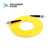 HUSHIN 光纤跳线 ST-ST 单模单芯 黄色 5m ST-ST5M