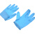 橡树（XIANG SHU）一次性丁腈橡胶手套 耐用耐磨食品工厂医用检查加厚手套 麻面300只/3盒 浅蓝色 M
