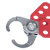 沸耐笙 FNS-12671 安全搭扣锁钢制防锈锁扣六联锁红色钳口 SH01:25mm 1个