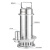 定制定制WQ污水泵单相220V小型304耐腐蚀排污泵潜水电泵 不锈钢潜 80WQD30-10-1.5S