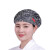 希万辉 可调节厨房帽防油烟餐厅工作防掉发包头护士帽子A 灰色