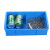 冠峰GF 三格箱/蓝350*200*85 分格收纳盒零件盒塑料盒子多格五金螺丝盒格子分隔盒周转箱长方形GF-46