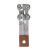 螺栓型过渡设备夹可打孔SLG铜铝钎焊铝设备铜铝复合电力设备线夹 ST-2全铜