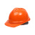 初诗 安全帽国标加厚ABS工业头盔工地电力建筑防砸透气工程帽v型橙