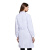 劳博士 TZ012 白大褂 工作服学校化学实验室服护士服药店食品厂工装白色 女M纽扣袖