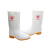 谋福CNMF白色卫生鞋靴 耐油耐酸碱劳保防护雨鞋水鞋雨靴水靴 （中筒靴38码 ）186