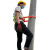 康安6006一点式电信围杆作业安全带 电工工地施工消防爬杆高空作业腰带 红色 定制