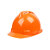 君御 安全帽 工地工程施工ABS国标防砸防摔抗冲击透气安全帽 1502/ABS/一指键 橙色 
