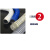 韩宝佳工业吸尘管 蓝色PVC橡胶伸缩软管 除尘管软接头 波纹通风管下水管 32mm 1米价