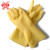 威蝶工业橡胶手套强力加厚牛筋耐酸碱耐磨耐用防滑防水洗衣洗碗居家清洁手套 黄色 M 5付装