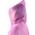 安美尚（ams）防水加厚EVA钓鱼登山骑行半透明可折叠连体雨衣大人款-粉色均码 定做