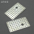 55X31多孔300电机固定片DIY科技小制作手工配件长方形多孔铁片1个
